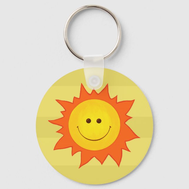 Happy Smilling Sun Key Ring (Front)