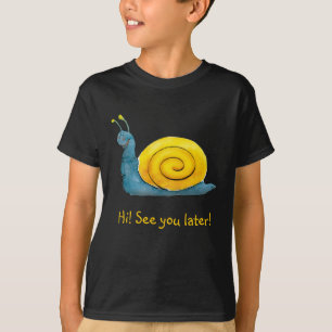 Happy snail   Adorable Animal T-Shirt