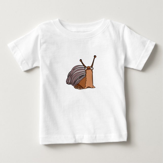 Happy Snail Baby T-Shirt (Front)