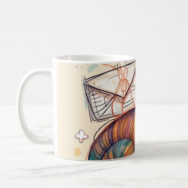 Happy Snail Mail Post Mug (Left)