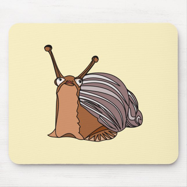 Happy Snail Mouse Pad (Front)