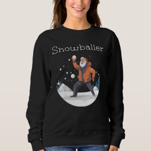 Happy Snowball Fighter Grandpa for Winter Season Sweatshirt