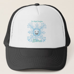 Happy Snowflake Emoticon Thunder_Cove Trucker Hat