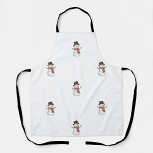 Happy Snowman Apron