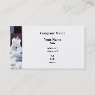Happy Snowman Business Card