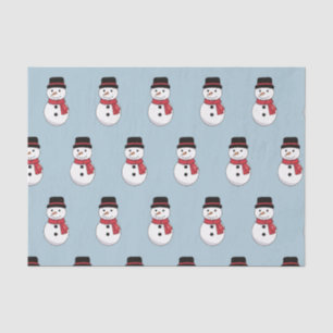 Happy Snowman Christmas Holiday Tissue Paper