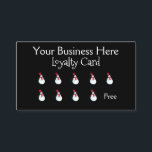 Happy Snowman Christmas Loyalty Card<br><div class="desc">Step into Christmas with a cute festive loyalty card. This happy snowman loyalty card is sure to be a hit over the holiday period.</div>