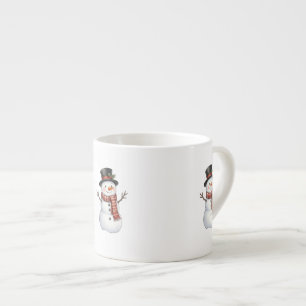 Happy Snowman Espresso Cup