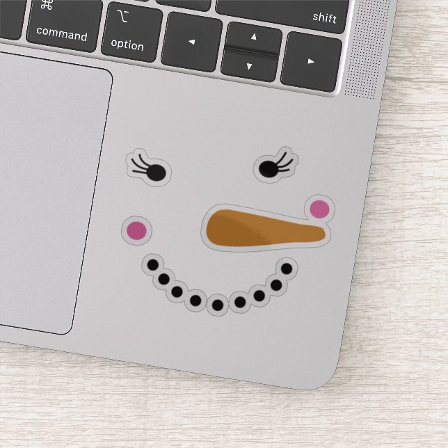  Happy Snowman Face christmas Holiday  (Detail)