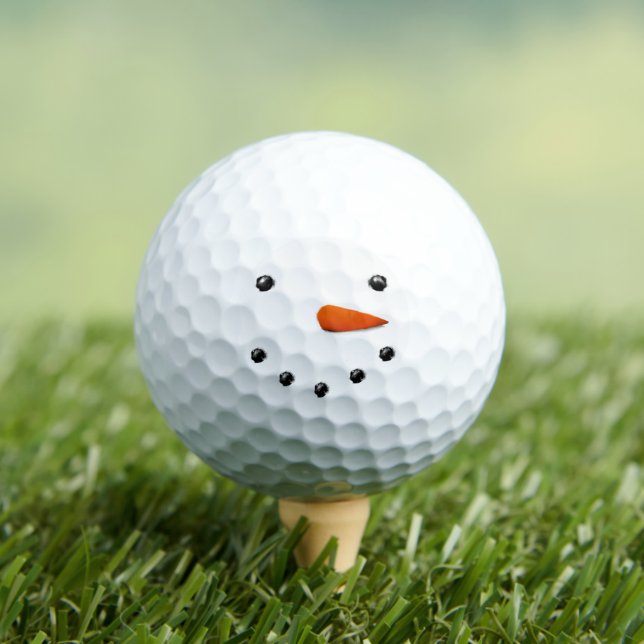 Happy Snowman Golf Balls (Insitu Tee)