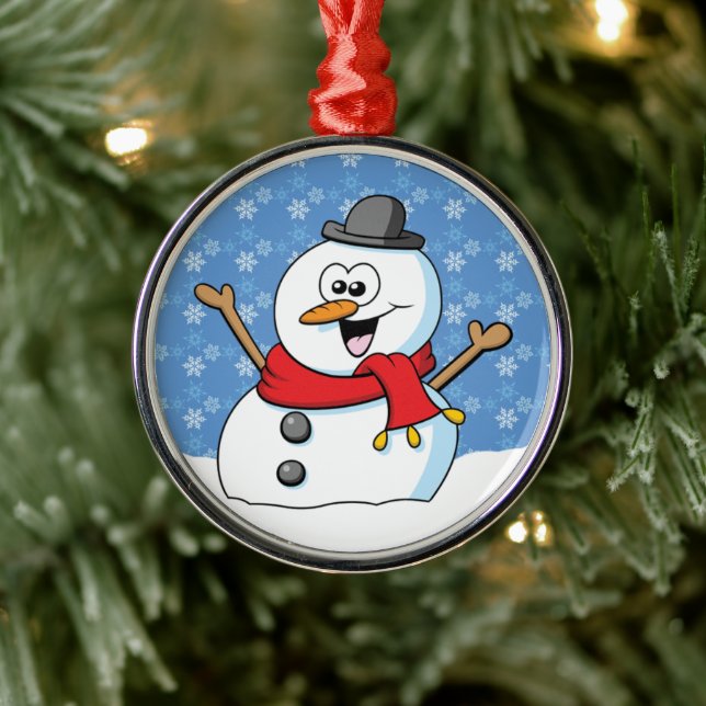 Happy Snowman Ornament (Tree)