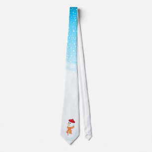 Happy Snowman Tie
