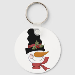 Happy Snowman Tshirts and Gifts Key Ring