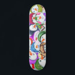 Happy Snowmans Christmas Skateboard<br><div class="desc">Skateboards with Happy Snowmans Merry Christmas Party Funny Drawing Cartoon Snowman Celebration Skateboard - or Choose / Add Your Unique Text / Font / Colour - Make Your Special Gift - Resize and move or remove and add elements / image with customisation tool ! - Drawing and Design by MIGNED....</div>