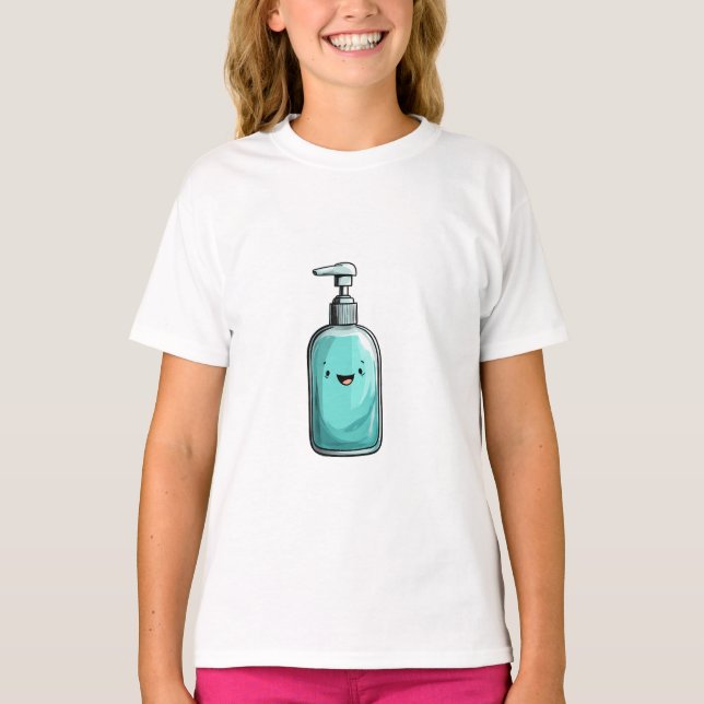 Happy Soap Bottle Kids T-Shirt (Front)