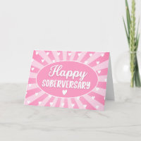 Happy Soberversary, Pink Hear Sobriety Anniversary