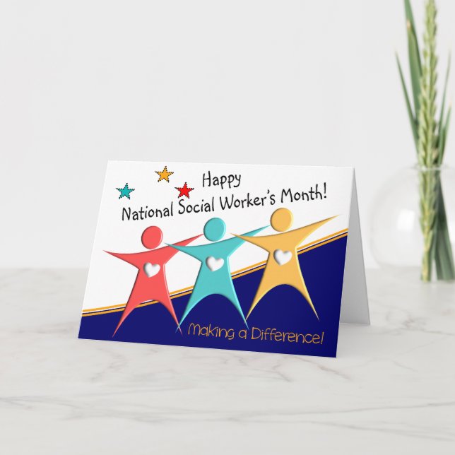 Happy Social Worker's Month Cards (Front)