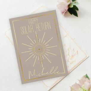 Happy Solar Return Astrology Birthday Card