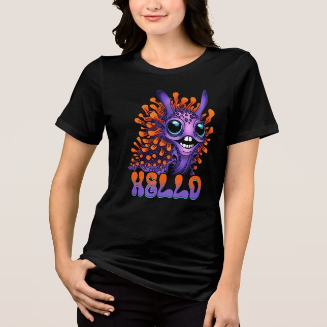 Happy Spanish Shawl Nudibranch Tri-Blend Shirt (Front)