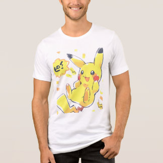 Happy Spark Pikachu (pokemon) Tri-Blend Shirt