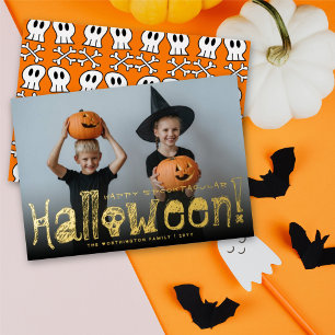 Happy Spooktacular Halloween Skulls & Bones Photo