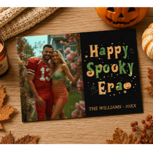 Happy Spooky era card , Family photo halloween