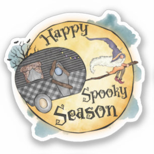 Happy Spooky Season Witch Camper Van