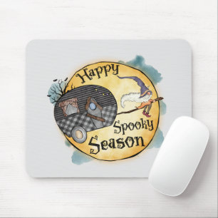 Happy Spooky Season Witch Camper Van Mouse Pad