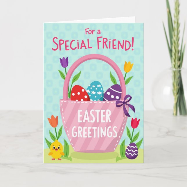 Happy Spring Basket Card (Front)