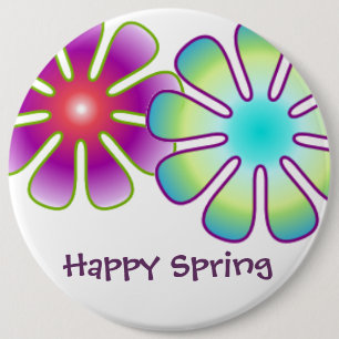 Happy Spring button