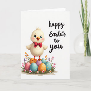 Happy Spring Chick Egg Card