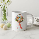 Happy Spring Easter Moments Warm Sip Morning Quote Large Coffee Mug<br><div class="desc">Step into a delicious Easter warm morning with the Happy Spring Easter Moments Warm Sip Morning Quote Giant Coffee Mug - a generously sized drinkware designed to celebrate the beauty of spring and the joyful spirit of the season. Featuring monogram Easter basket and quote, this giant coffee mug transforms your...</div>
