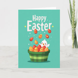 Happy Spring Egg Basket Card