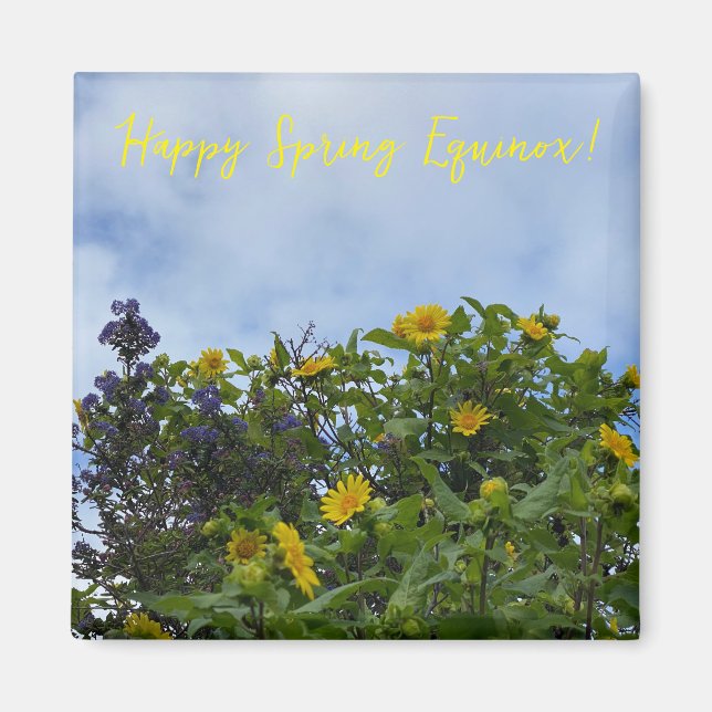 Happy Spring Equinox! Magnet (Front)