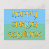 Happy Spring Equinox Postcard