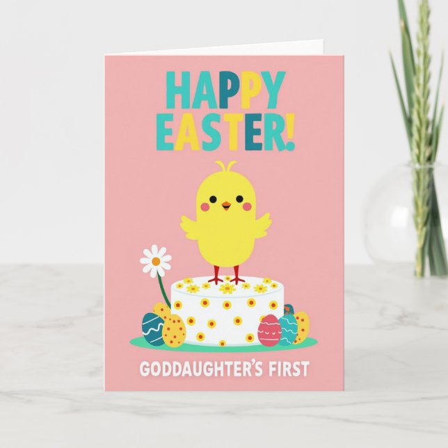 Happy Spring Fowl Cake Card (Front)