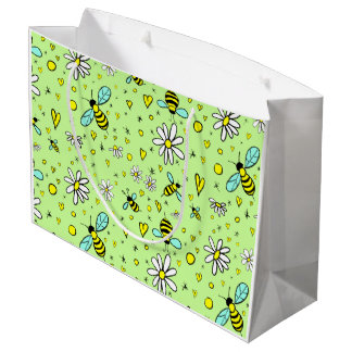happy spring large gift bag