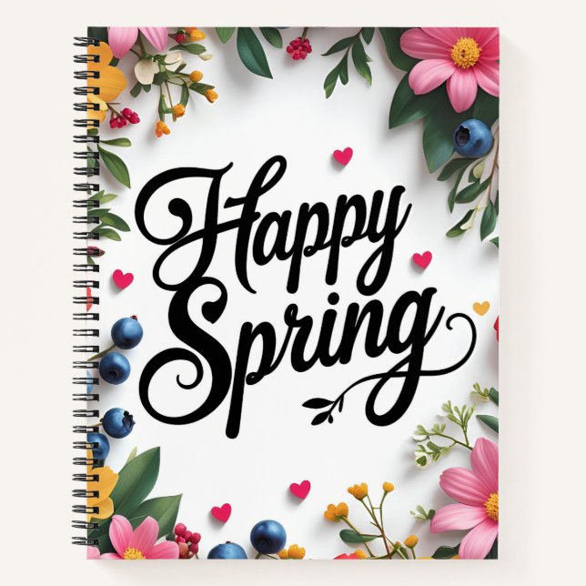 Happy Spring Notebook (Front)