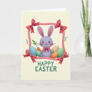 Happy Spring Oval Pattern Card