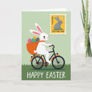Happy Spring Rabbit Delivery Card