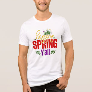 Happy Spring Y’all-90996 Tri-Blend Shirt