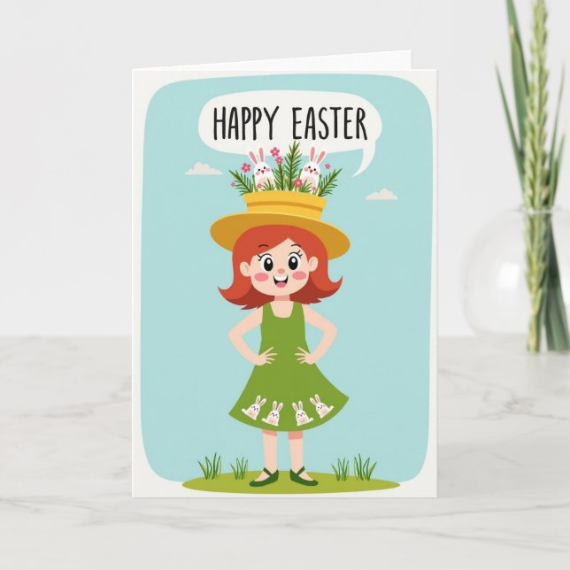 Happy Springtime Wishes Card (Front)