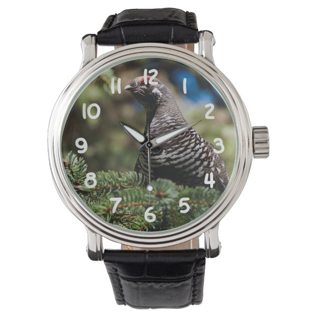 Happy Spruce Grouse Watch (Front)