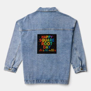 Happy Square Root Day Denim Jacket