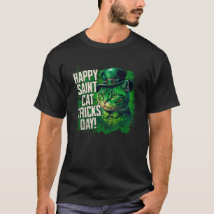 Happy St Cat Tricks Day Saint Paddy´s Day Leprecha T-Shirt
