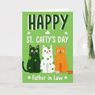 Happy St Cattys Day Father In Law Card