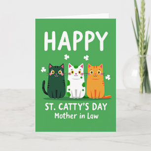 Happy St Cattys Day Mother Card