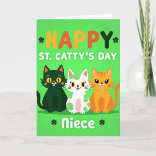 Happy St Cattys Day Niece Card