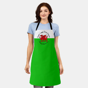 Happy St Davids Day in Celtic Style Apron
