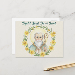 Happy St. David's Day Postcard